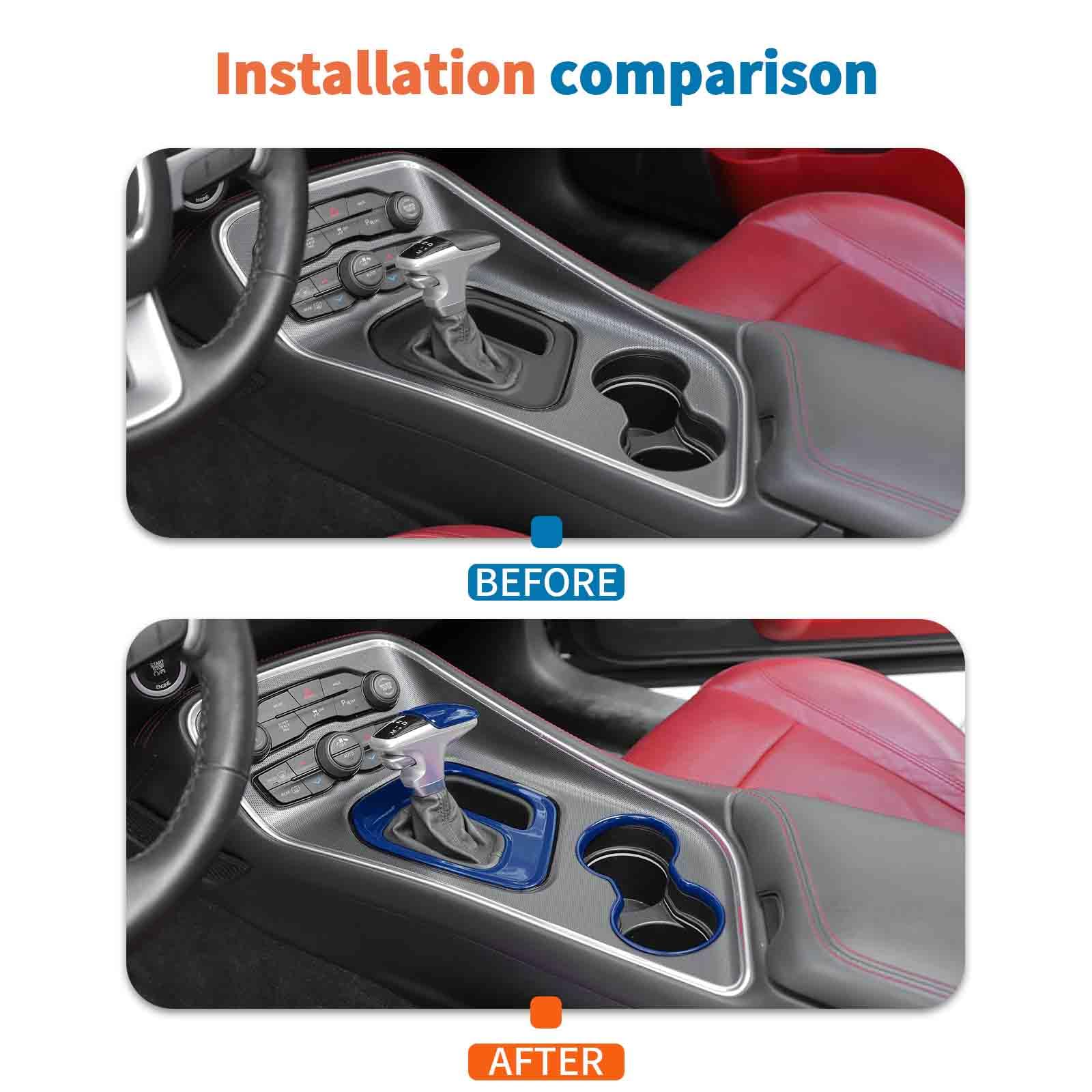 Amazon.com: JeCar 3pcs Blue Cup Holder Interior Trim Kit for Amazon.com: JeCar 3pcs Blue Cup Holder Interior Trim Kit for